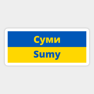 Sumy City in Ukraine Flag Sticker